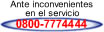 Tel&eacute;fonos Reclamos